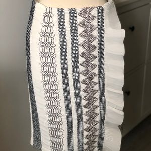 Stitched silk Tory Burch skirt